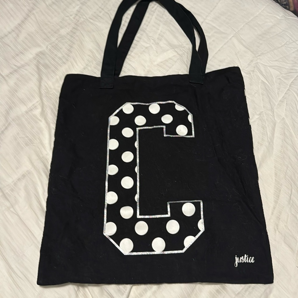 Polka Dot monogram C Tote bag